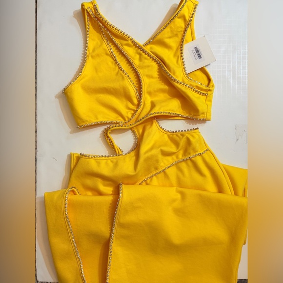 NWY YAURA Zuwa Dress in Yellow, UK 8/ US S - Picture 7 of 10